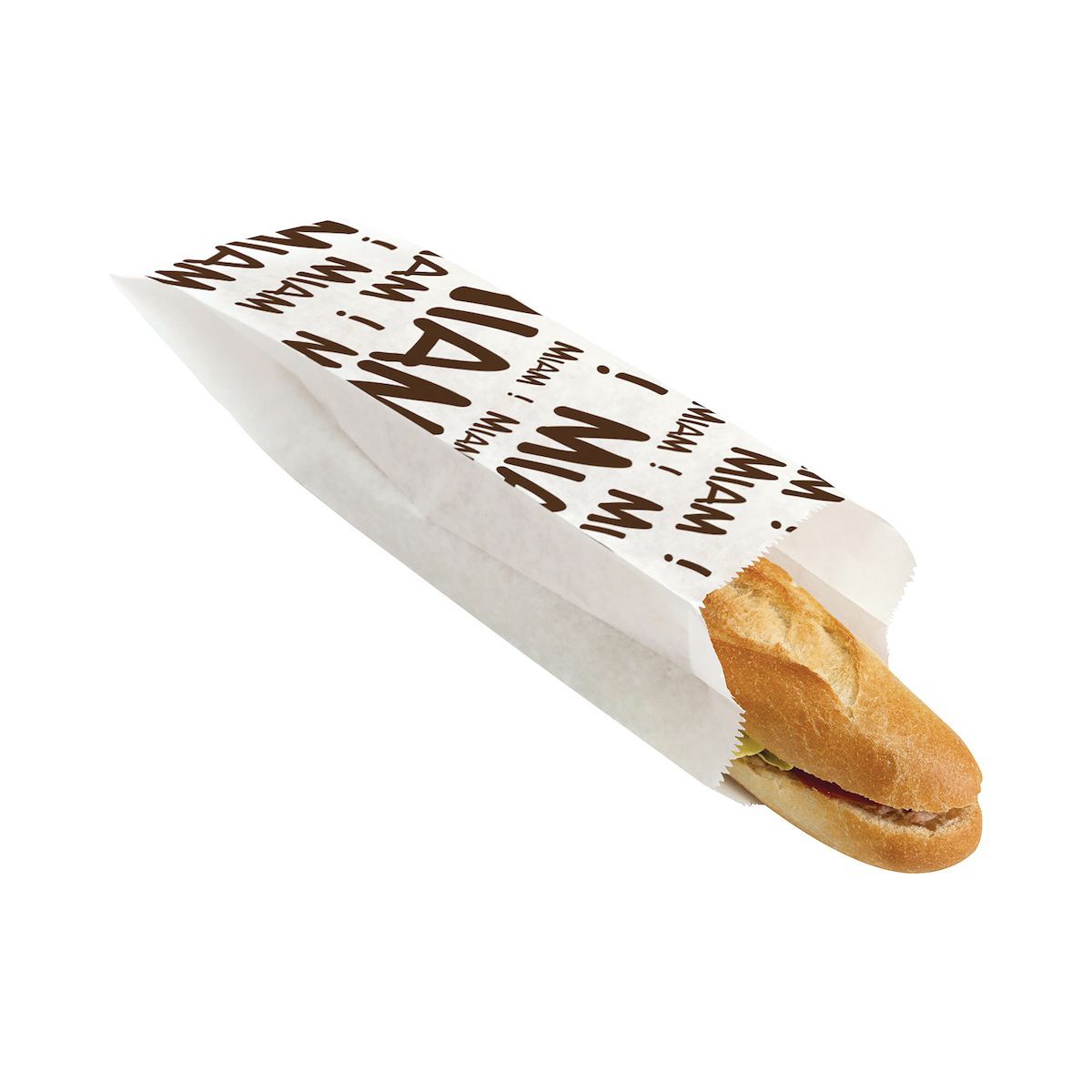 SACS A SANDWICH "Miam" 100+60x340mm x100 - PUBLI EMBAL